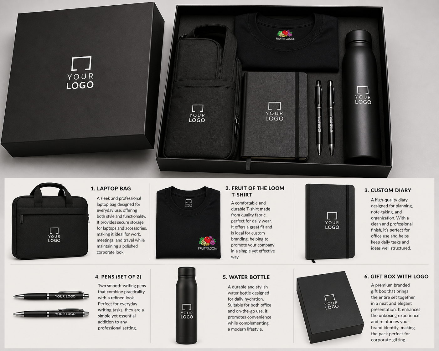 Executive Welcome Pack Bundle — custom printed by Leeshprint