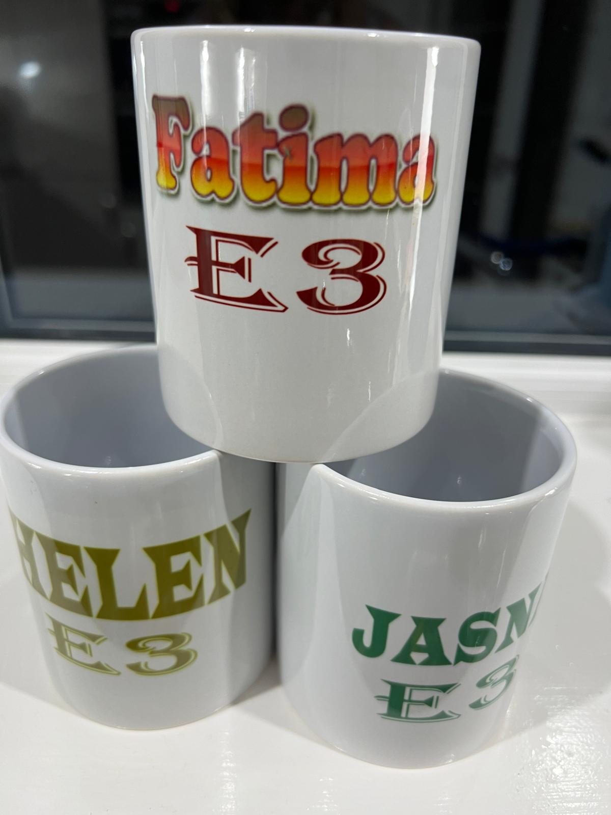 Personalised name mugs